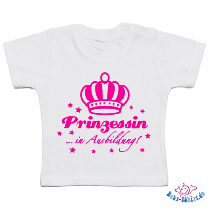 Baby T-Shirt  mit dem Aufdruck "Prinzessin in Ausbildung"