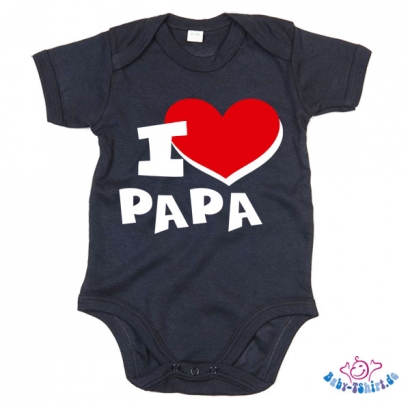 Motiv: I love Papa | bedruckt auf Babymütze