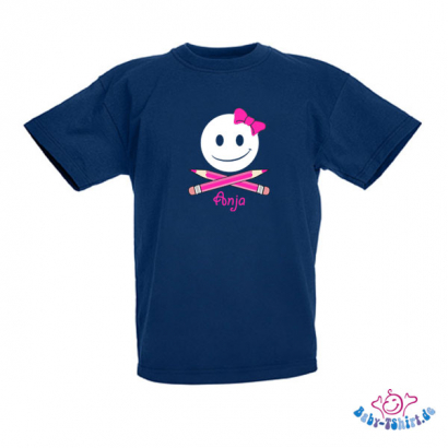 Kinder T-Shirt  mit dem Aufdruck "Bombe-Girl mit Namen"