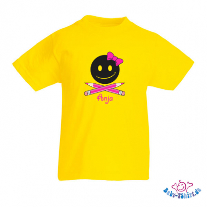 Kinder T-Shirt  mit dem Aufdruck "Bombe-Girl mit Namen"