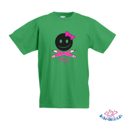 Kinder T-Shirt  mit dem Aufdruck "Bombe-Girl mit Namen"