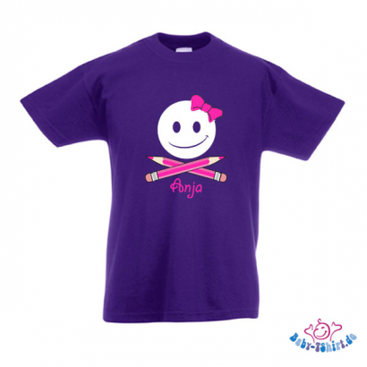 Kinder T-Shirt  mit dem Aufdruck "Bombe-Girl mit Namen"