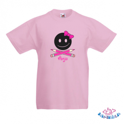 Kinder T-Shirt  mit dem Aufdruck "Bombe-Girl mit Namen"