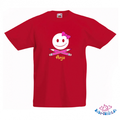 Kinder T-Shirt  mit dem Aufdruck "Bombe-Girl mit Namen"