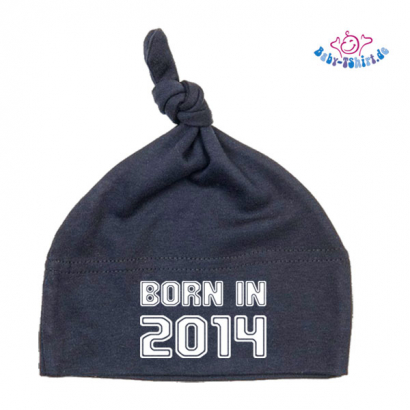 Babymütze bedruckt mit  "Born in 2014"