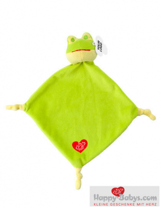 Baby Schmusetuch "Frosch" in hellem grün