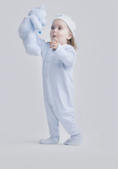 Babystrampler mit Füßchen Rücken bedruckt mit "I love my uncle"