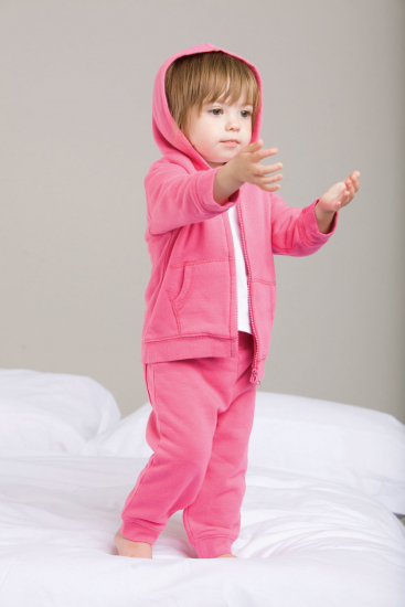 Baby Sweatjacke mit Aufdruck "Wenn Mama und Papa nein sagen, frag ich Oma und Opa"