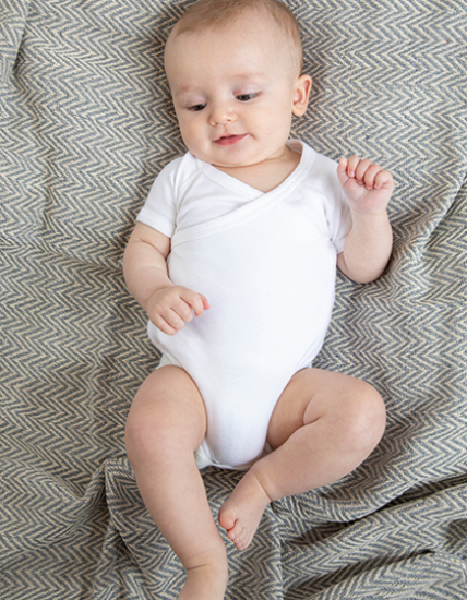 Babybody Kimono bedruckt mit "Vom Engel zum Bengel in 10 Sekunden"
