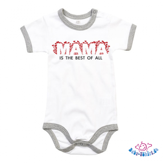 Babybody Muttertag mit dem Aufdruck " Mama is the best"