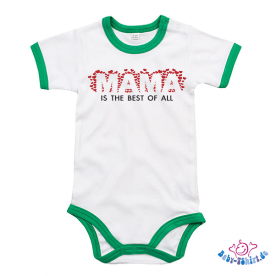 Babybody Muttertag mit dem Aufdruck " Mama is the best"