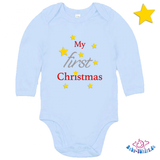 Babybody Langarm - "My first Christmas"