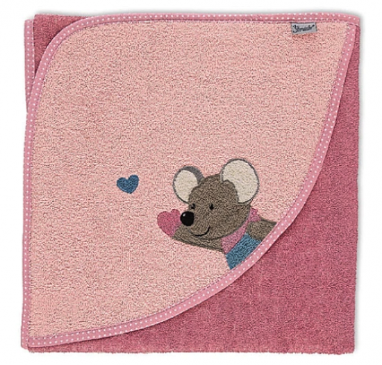 Süßes Baby Kapuzenhandtuch Sterntaler "Maus Mabel"