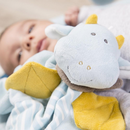 Süßes Baby Schmusetuch XXL "Drache" von Baby Fehn