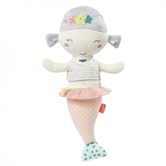 Geschenkset Meerjungfrau: Babydecke + Spielpuppe groß Babyfehn