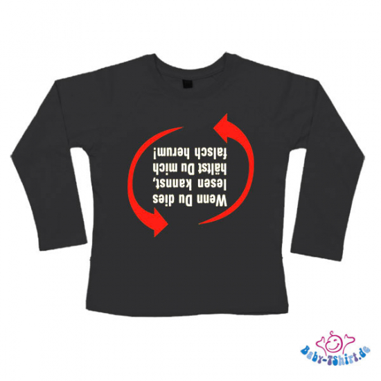 Baby T-Shirt bedruckt mit falsch herum