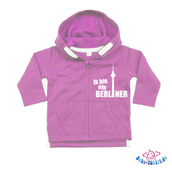 Baby Sweatjacke "Ik bin Berliner"