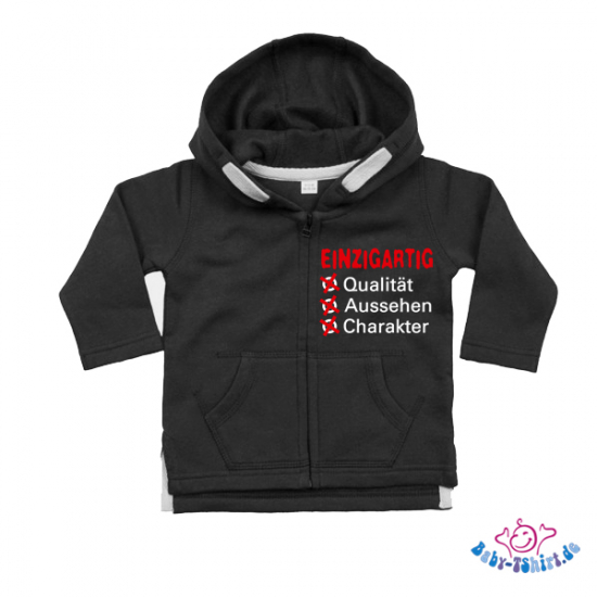 Baby Sweatjacke "Einzigartig"