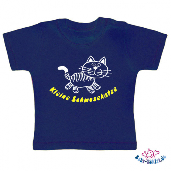 Baby T-Shirt  mit dem Aufdruck "kleine Schmusekatze"