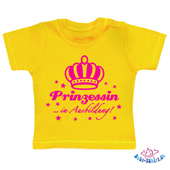 Baby T-Shirt  mit dem Aufdruck "Prinzessin in Ausbildung"