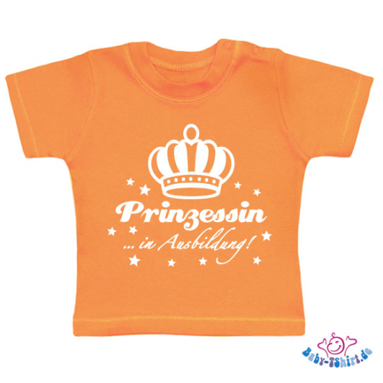 Baby T-Shirt  mit dem Aufdruck "Prinzessin in Ausbildung"