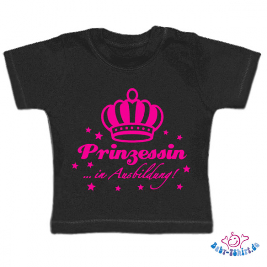 Baby T-Shirt  mit dem Aufdruck "Prinzessin in Ausbildung"