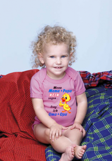 Babybody mit dem Motiv" Wenn Mama und Papa nein sagen...