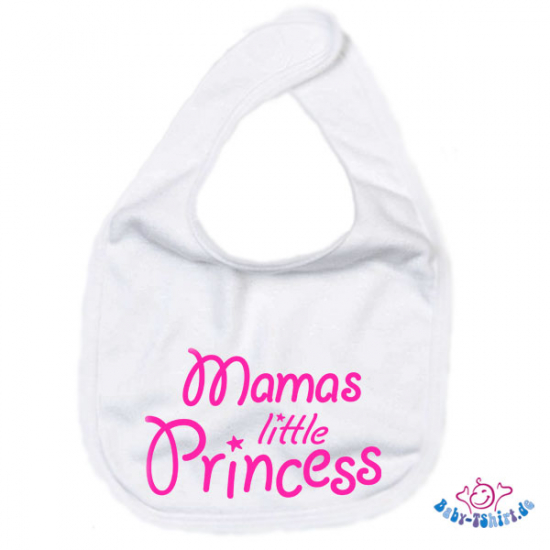 Babylätzchen bedruckt mit "Mamas little princess"