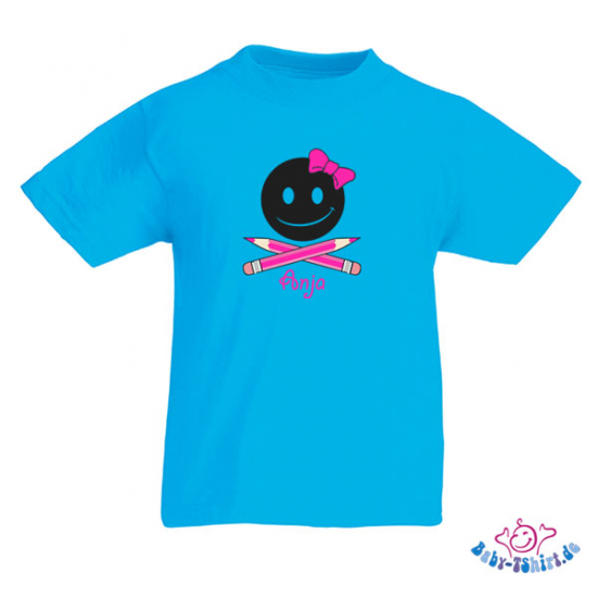 Kinder T-Shirt  mit dem Aufdruck "Bombe-Girl mit Namen"