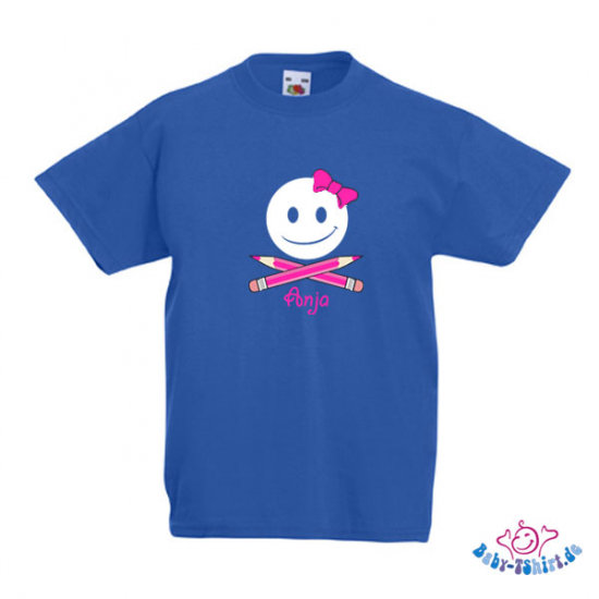 Kinder T-Shirt  mit dem Aufdruck "Bombe-Girl mit Namen"