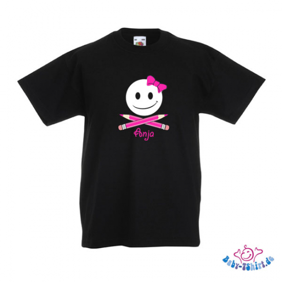 Kinder T-Shirt  mit dem Aufdruck "Bombe-Girl mit Namen"