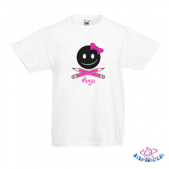 Kinder T-Shirt  mit dem Aufdruck "Bombe-Girl mit Namen"