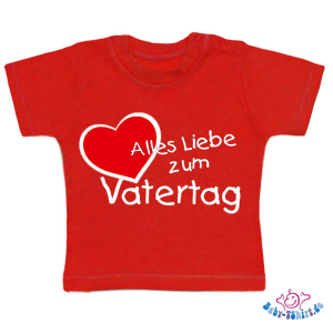 Baby T-Shirt mit dem Aufdruck "Alles liebe zum Vatertag"