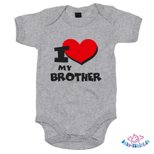 Babybody bedruckt mit " I Love my Brother